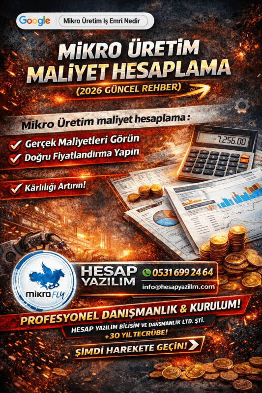 Mikro Üretim Maliyet Hesaplama Nedir