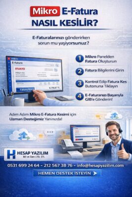 mikro e-fatura nasıl kesilir