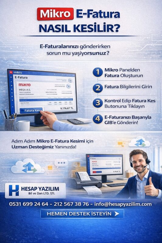 mikro e-fatura nasıl kesilir