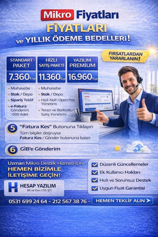 Mikro fiyatları ve yıllık ödeme bedelleri