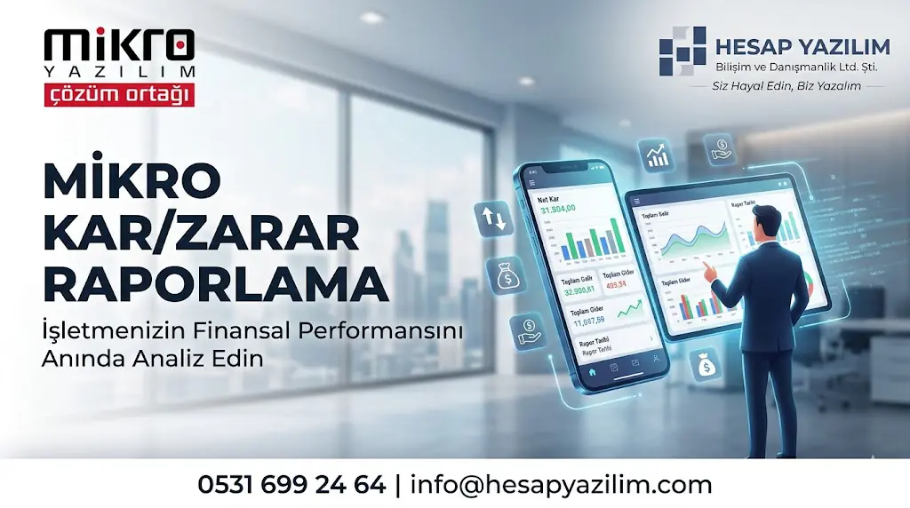 mikro yazılım kar zarar raporlama