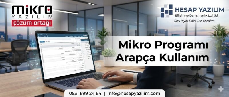 mikro yazılım programı arapça kullanım