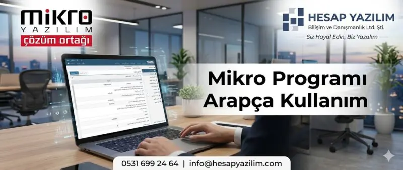mikro yazılım programı arapça kullanım