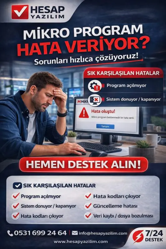 mikro program hata