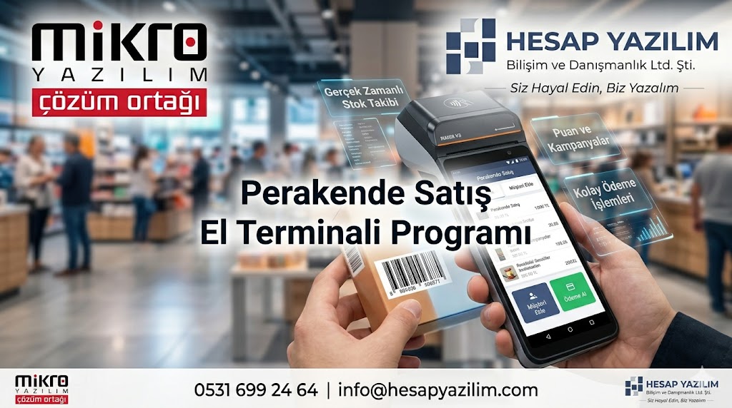 mikro yazılım perakende satış el terminali programı